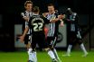 Callum McGregor of Notts County celebrates with Mark Fotheringham