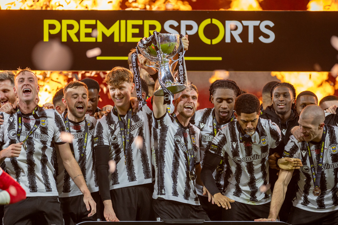 St Mirren celebrate