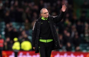 Celtic interim manager Martin O'Neill at full time