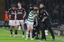 Callum McGregor with Wilfried Nancy