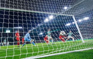 Kieran Tierney scores