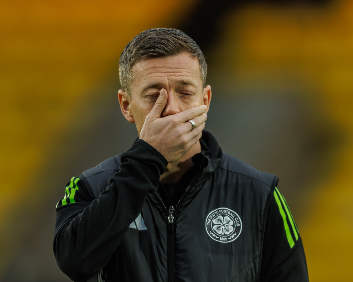 Callum McGregor of Celtic arriving at the ground