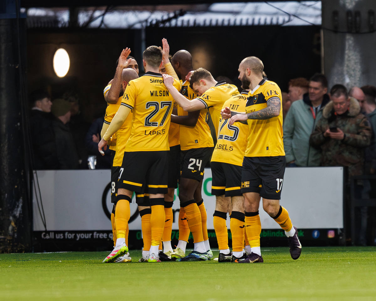 Livingston celebrate secod goal