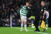 Callum McGregor of Celtic receives instructions from Wilfried Nancy