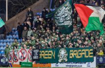 Green Brigade protest against the Celtic board