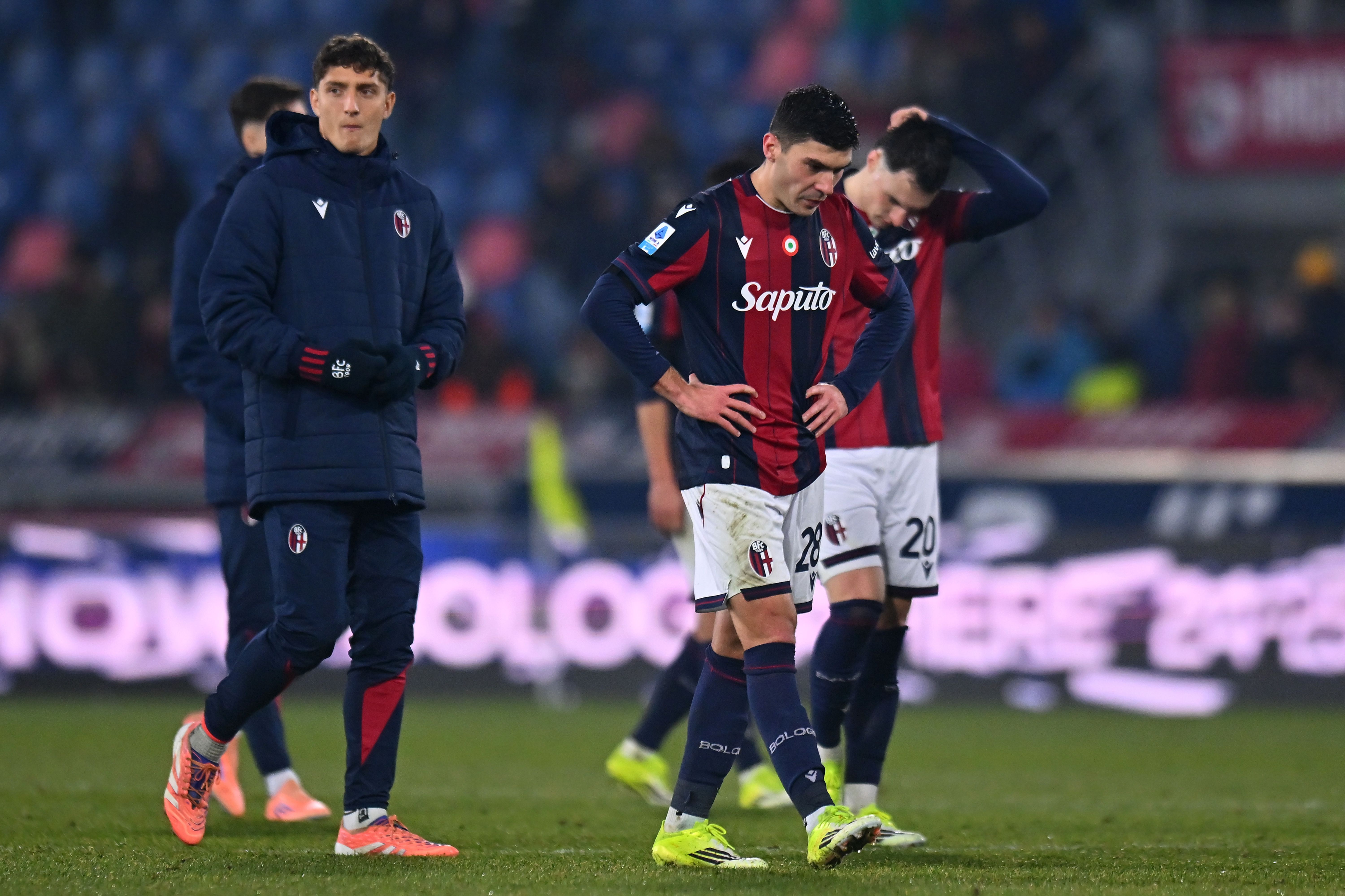 Nicolò Cambiaghi of Bologna FC looks dejected