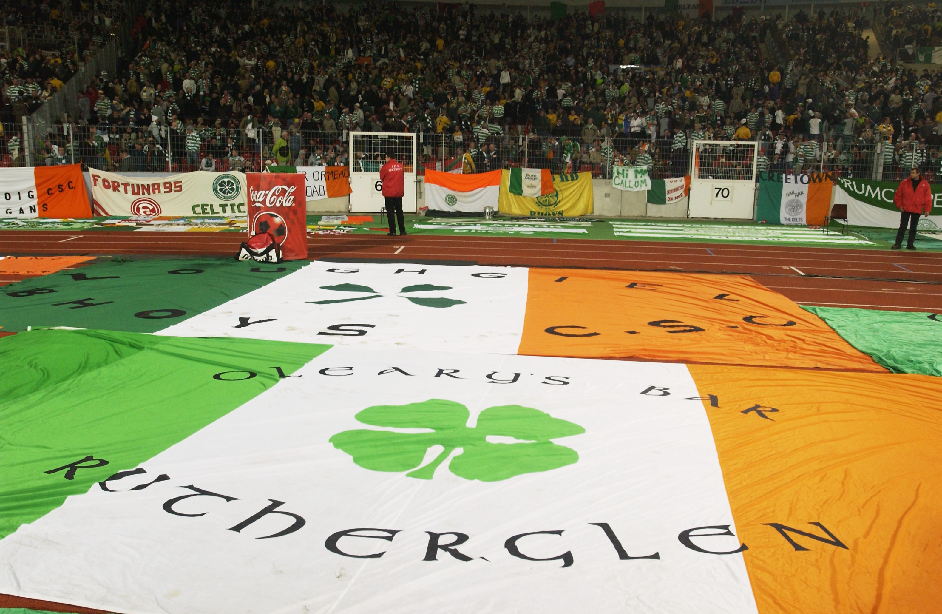 Celtic fans in Stuttgart