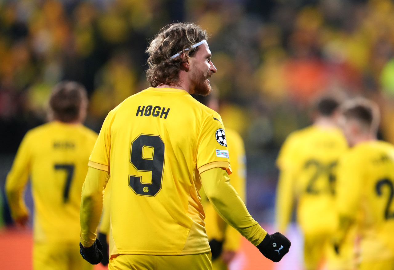 Kasper Hogh of Bodo/Glimt celebrates