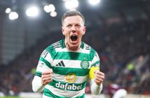 Callum McGregor of Celtic celebrates