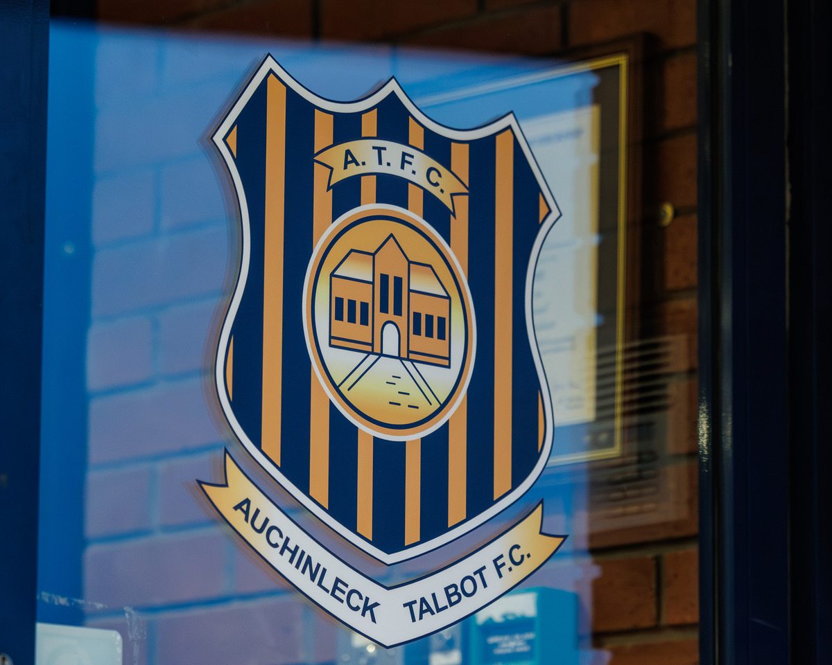 Auchinleck Talbot badge at Rugby Park