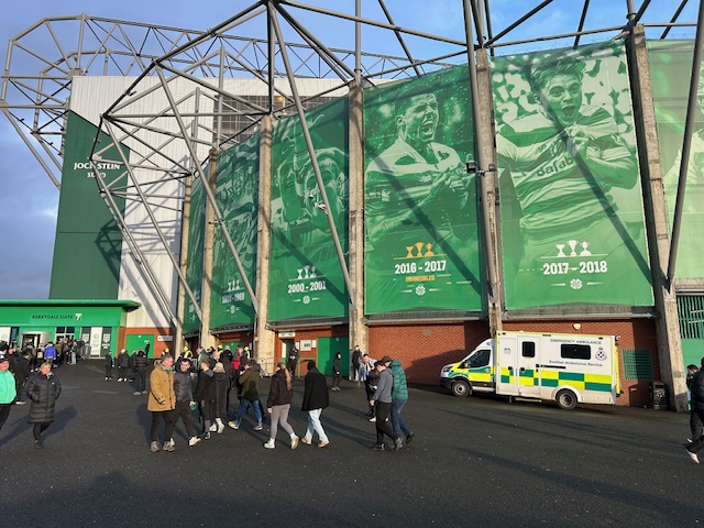 Images of Celtic Park on Saturday 10 January 2026. Celtic 4 Dundee Utd 0.