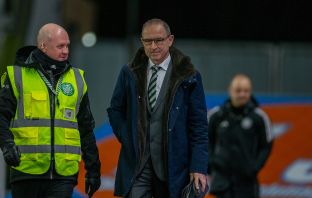 Martin O'Neill arrives at the Falkirk Stadium