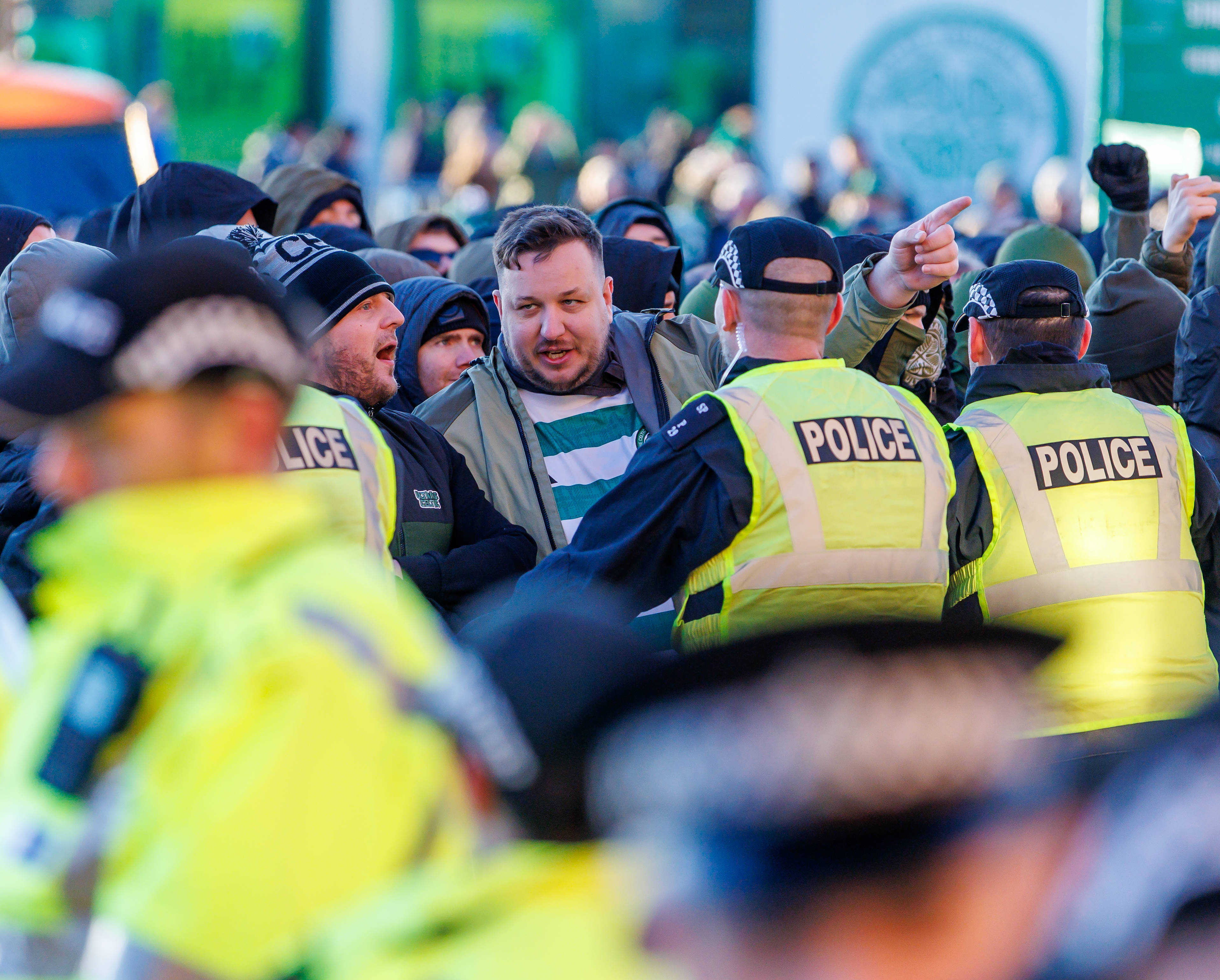 Celtic fan protest