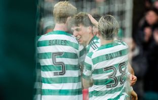 Arne Engels celebrates his goal