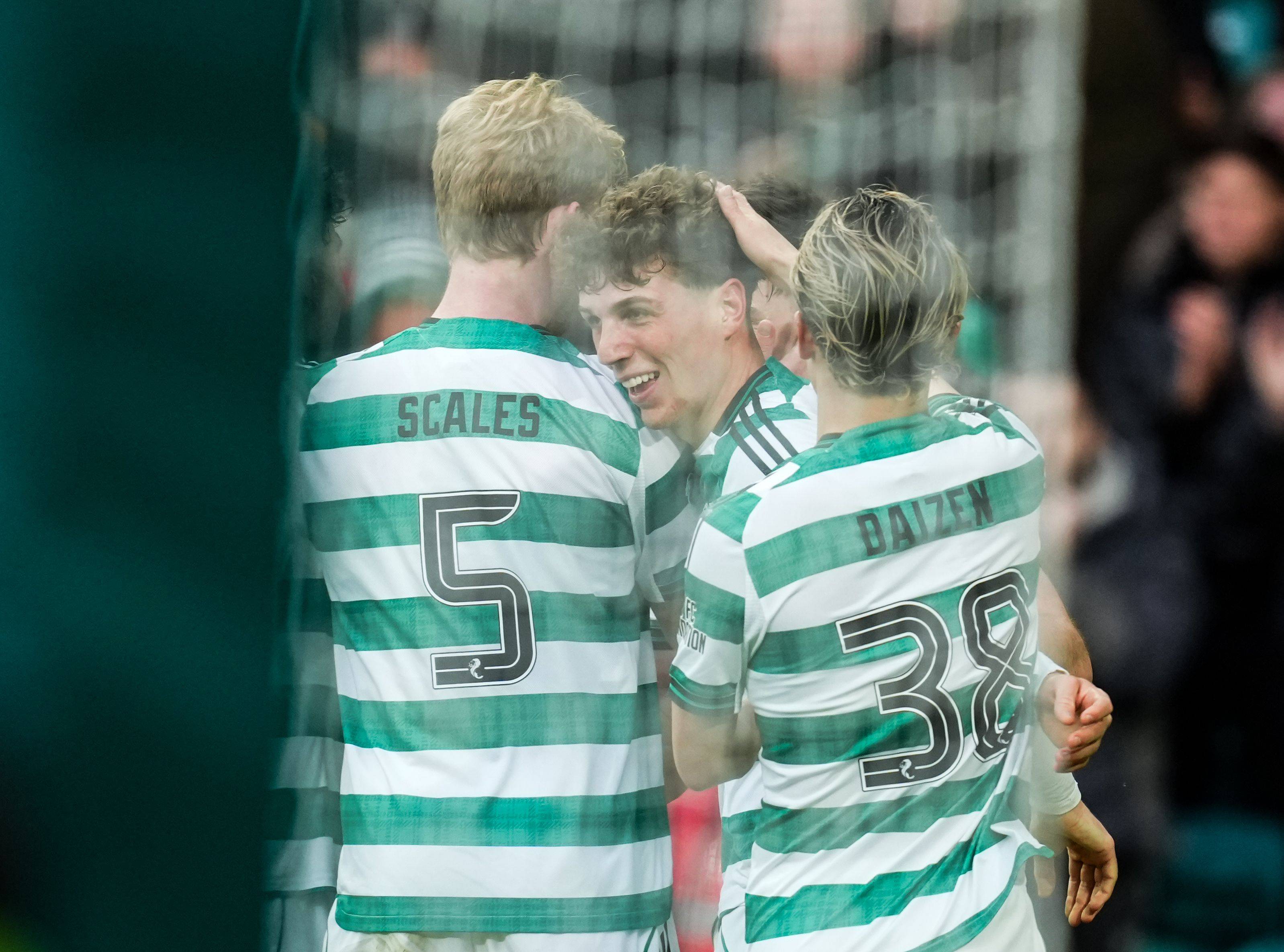 Arne Engels celebrates his goal