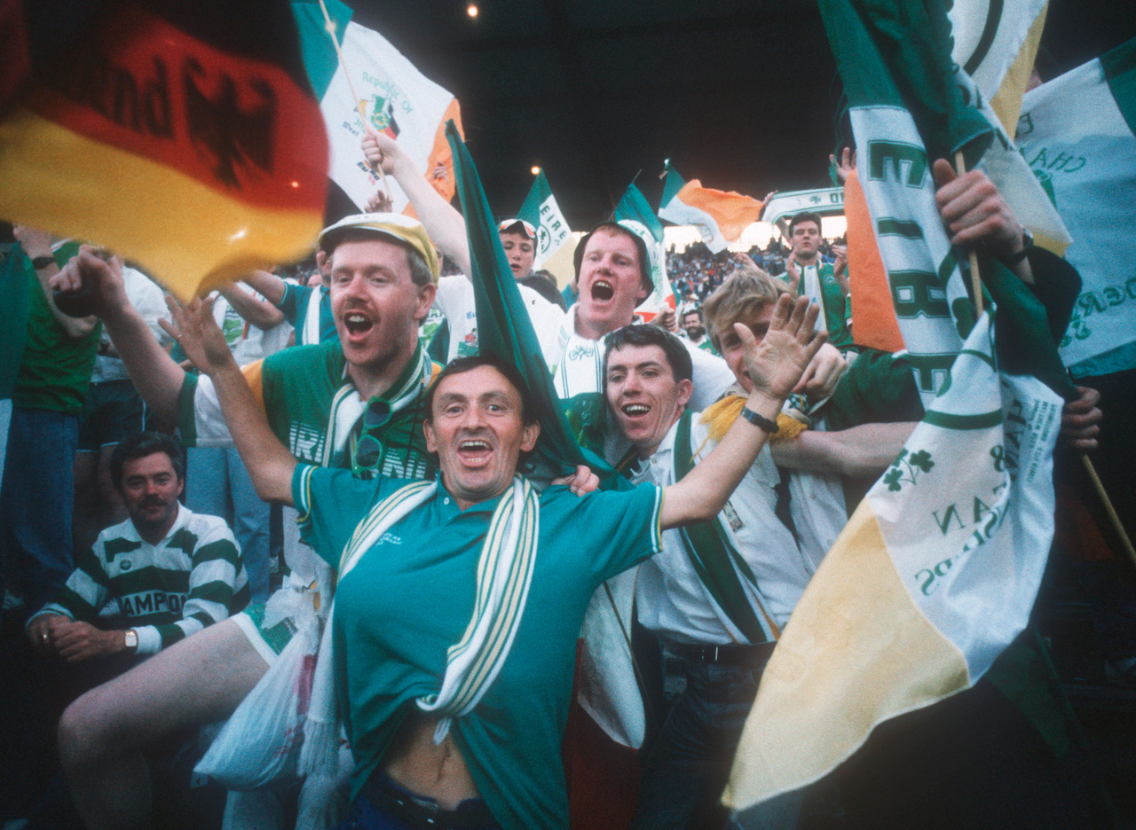 Ireland fans at Euro 1988