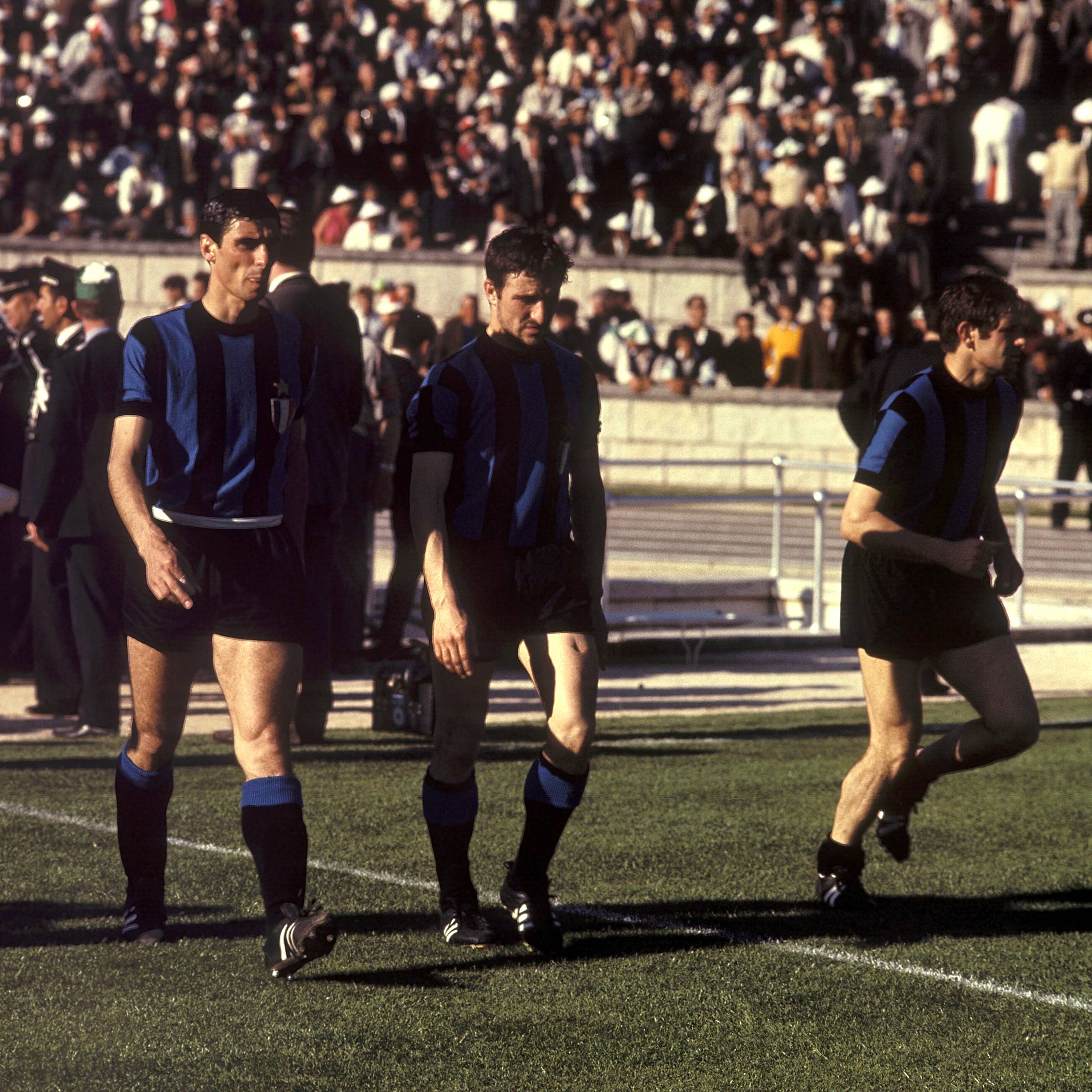 Inter Milan players in Lisbon 