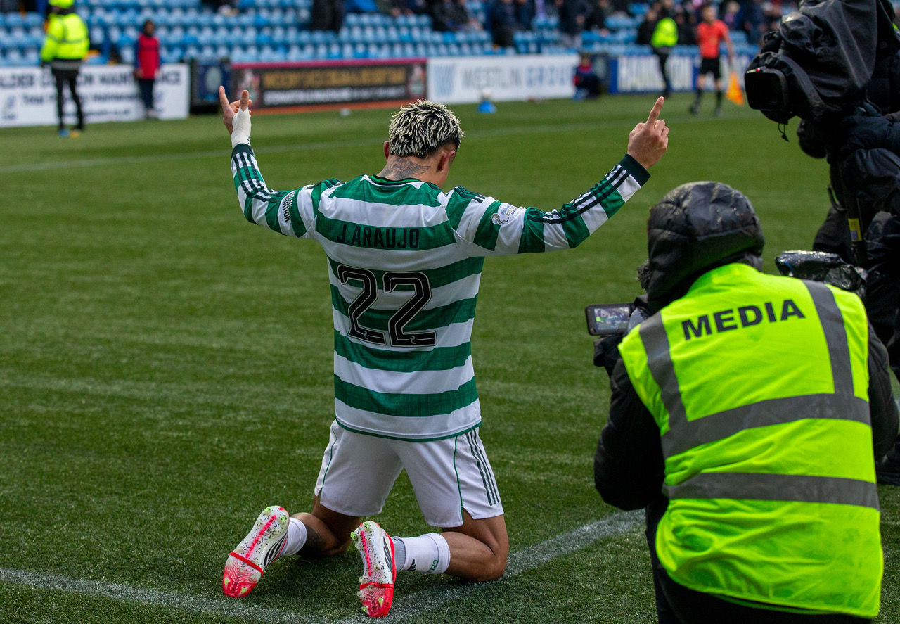 Julian Araujo celebrates
