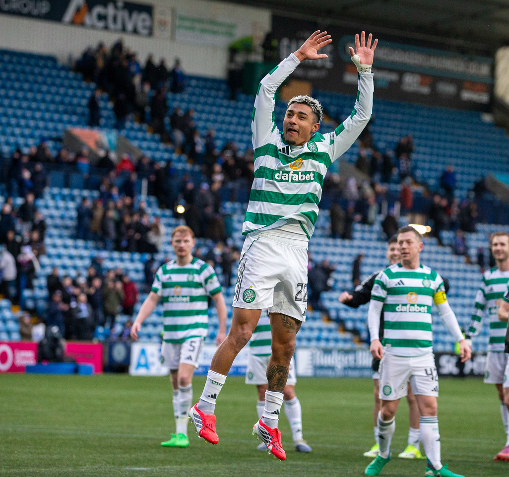 Julian Araujo celebrates