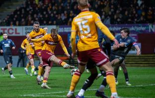 Stephen Welsh scores for Motherwell
