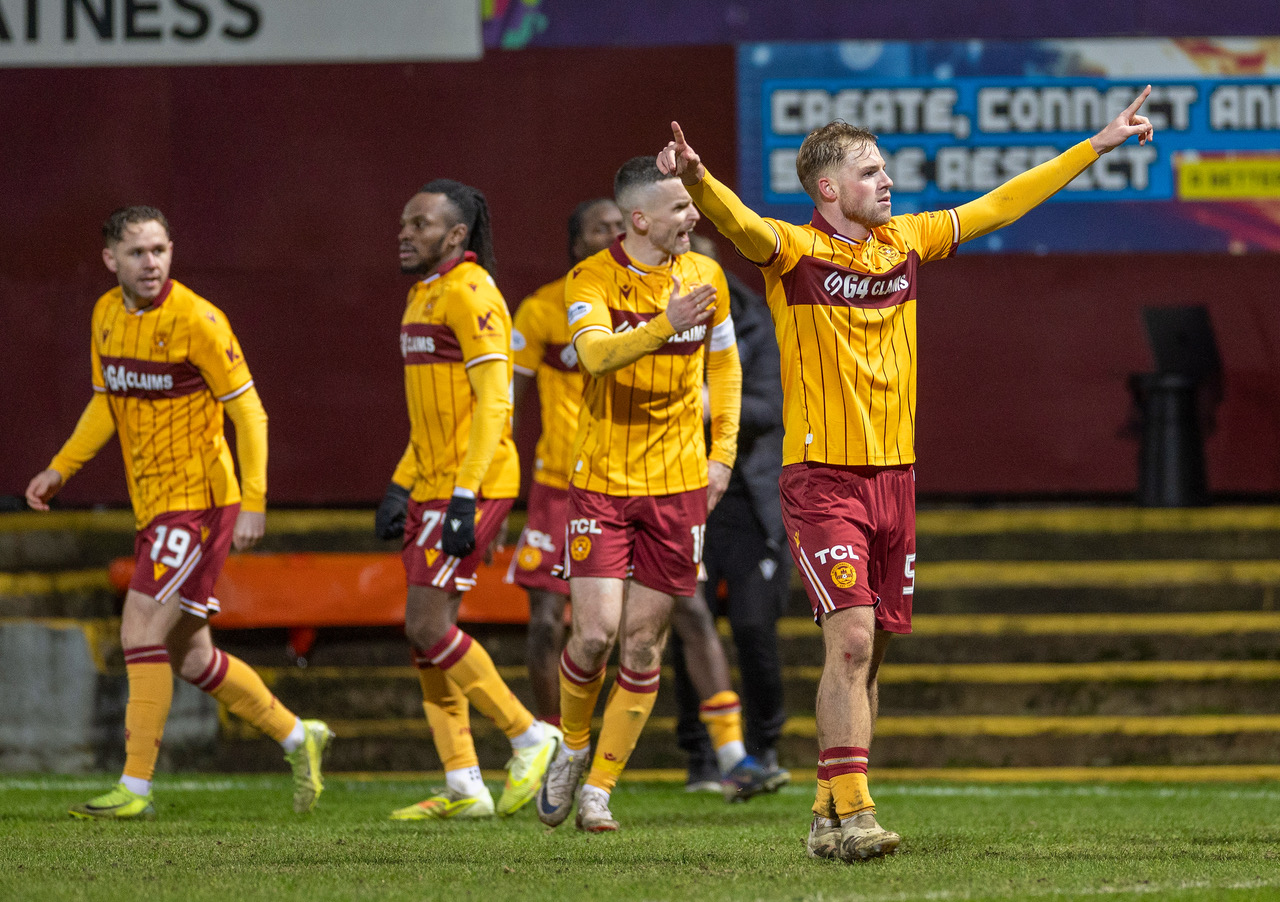 Stephen Welsh celebrates