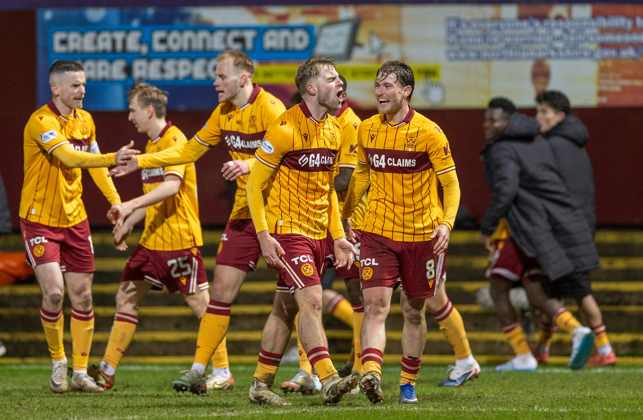 Stephen Welsh celebrates