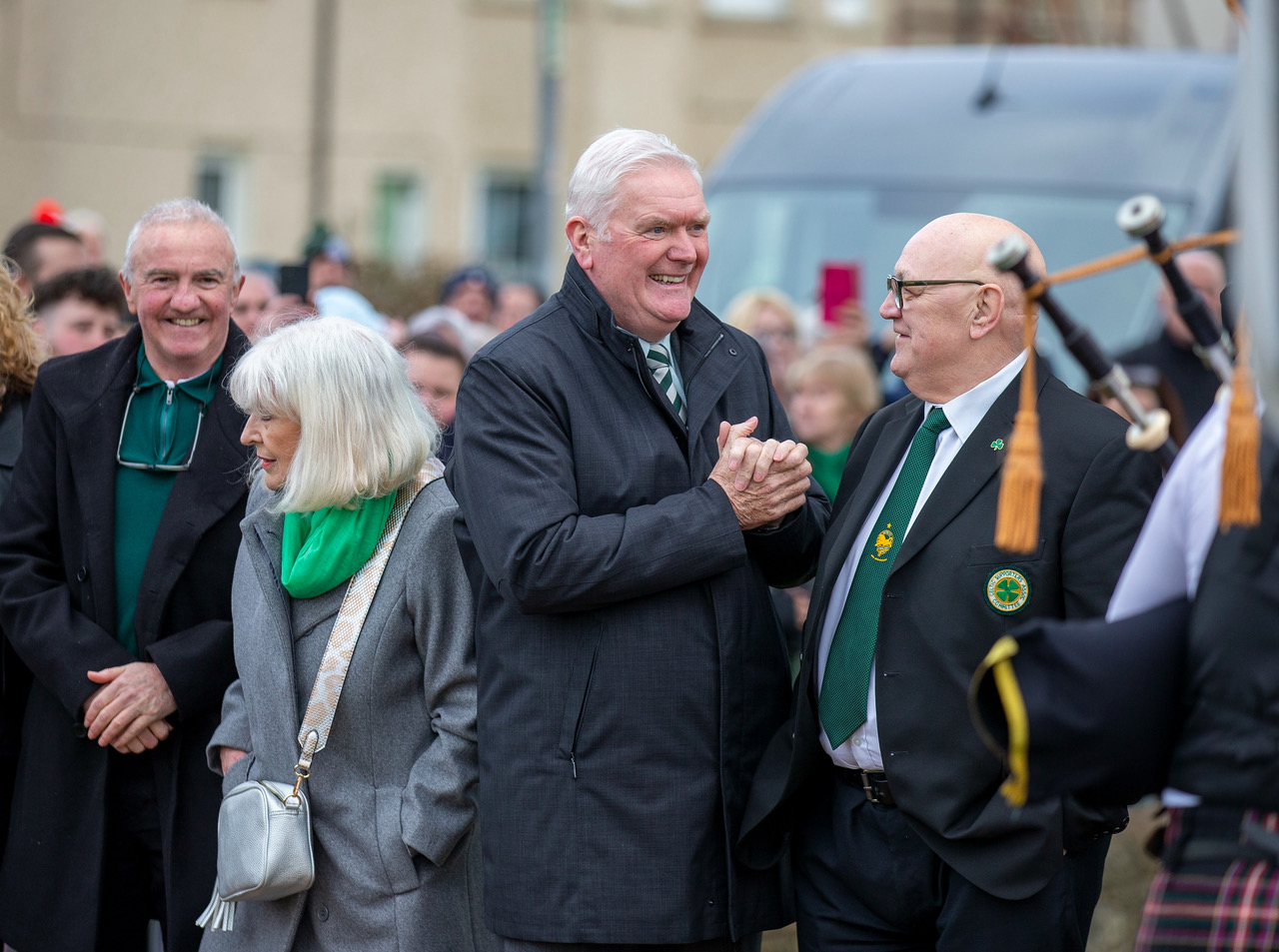 Tommy Gemmell statue unveiling at the Lisbon Lion's hometown of Craigneuk.