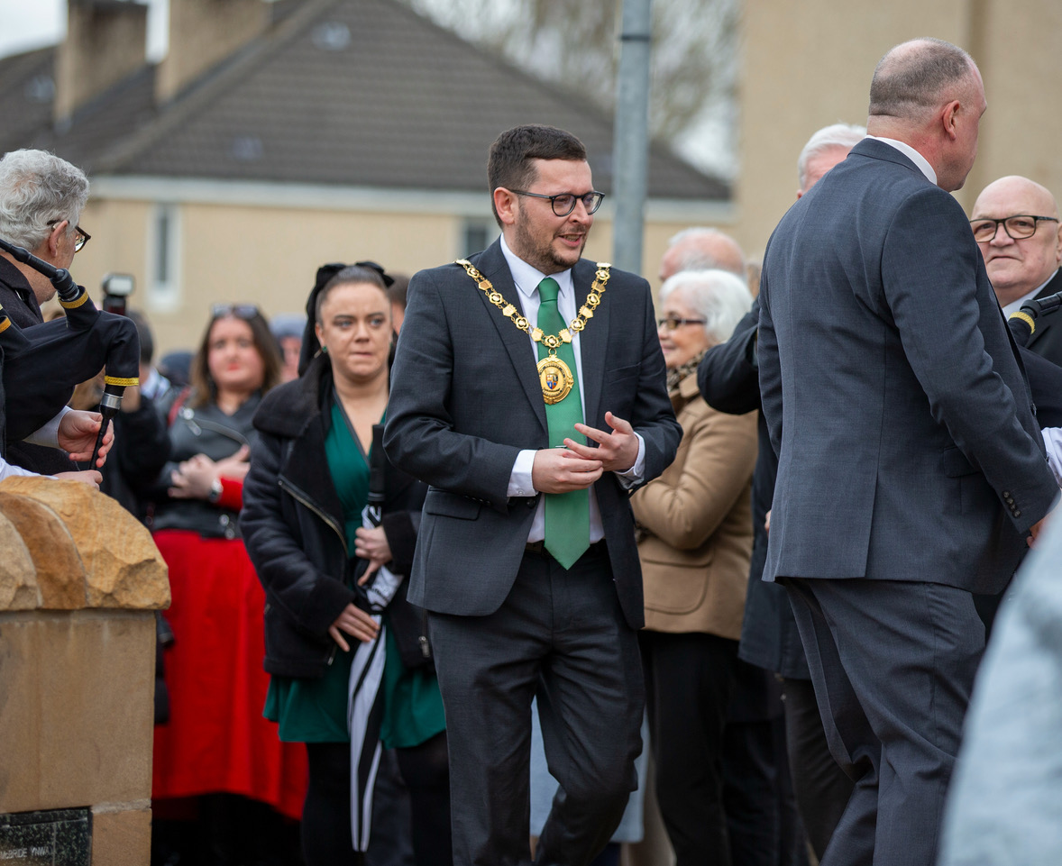 Tommy Gemmell statue unveiling at the Lisbon Lion's hometown of Craigneuk.