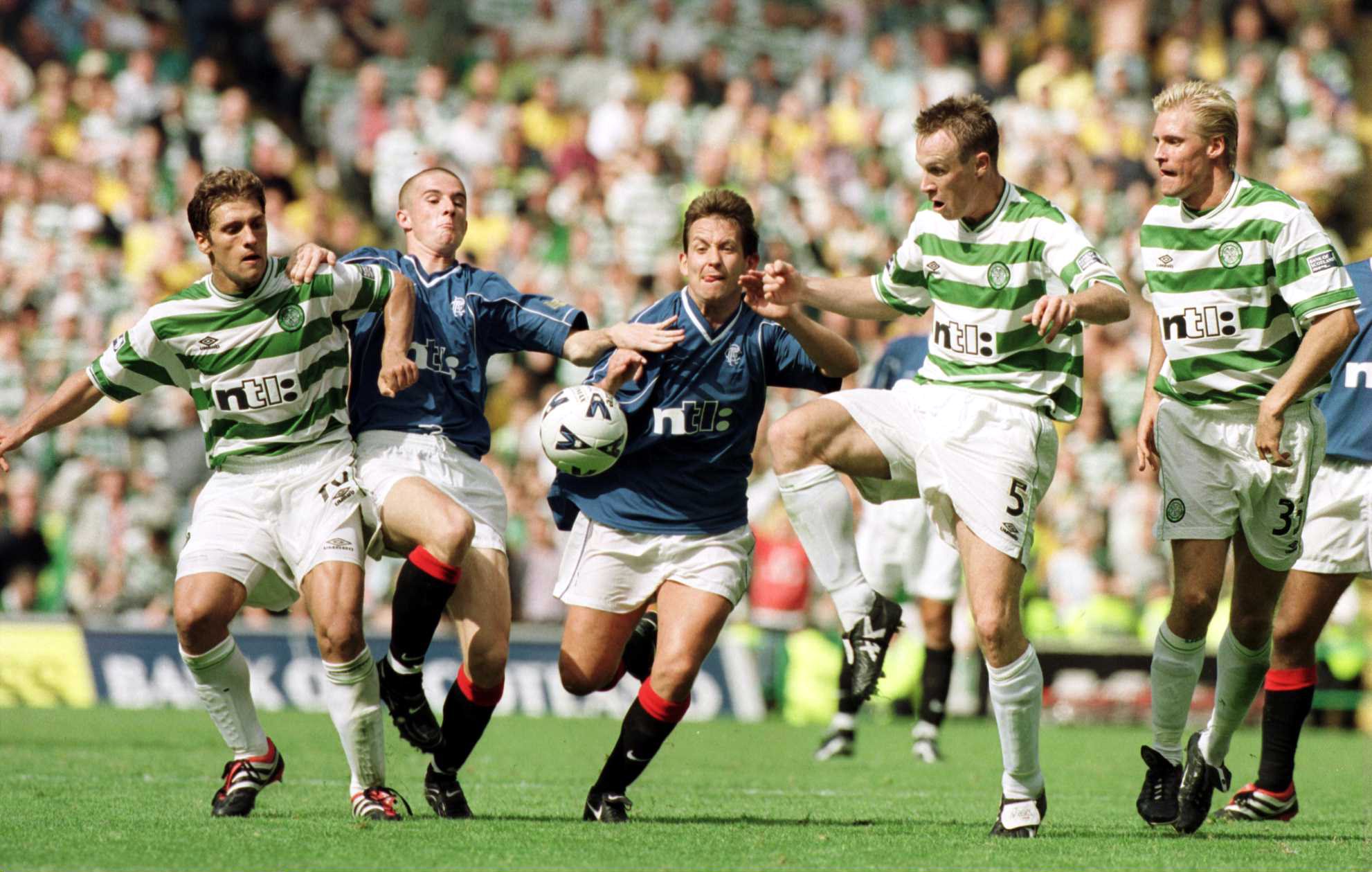 Johan Mjallby of Celtic (R)