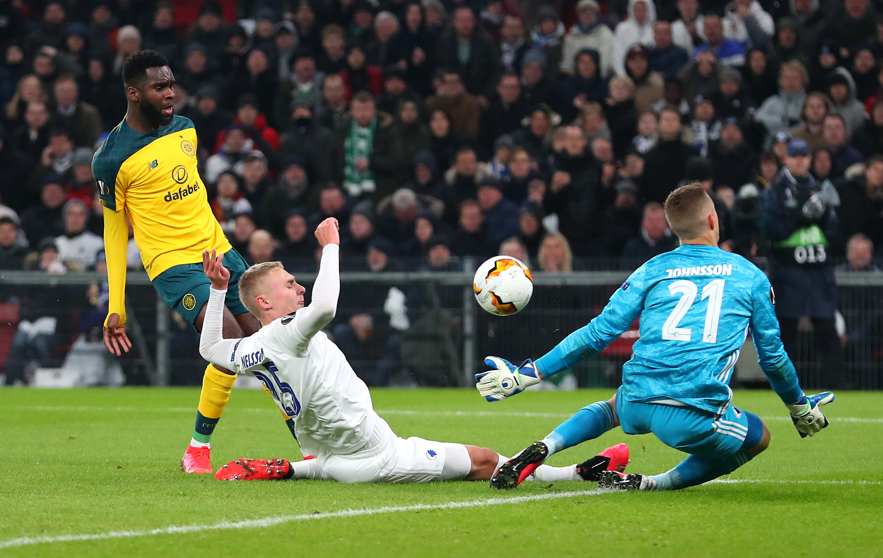Odsonne Edouard of Celtic scores