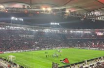 The view from the Celtic end in Stuttgart