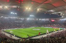 The view from the Celtic end in Stuttgart