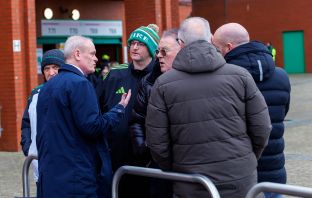 Celtic Finance Director Chris McKay speaks to fans