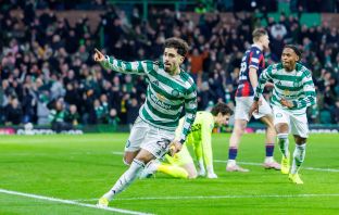 Sebastian Tounetki celebrates