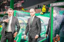 Martin O Neill with Iain Jamieson, Celtic Head of PR