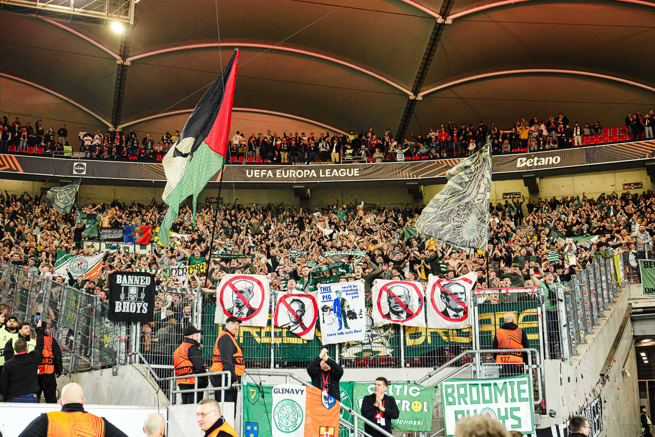 Celtic support in Stuttgart