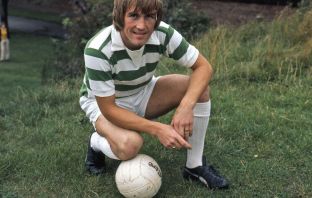 Kenny Dalgish at Barrowfield, July 1975. Photo digitalised by The Celtic Star from collection supplied by former Celtic directer Tom Grant.