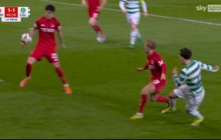 Celtic's penalty claim at Pittodrie