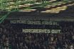 Bhoys Celtic protest banner at Motherwell game on Saturday
