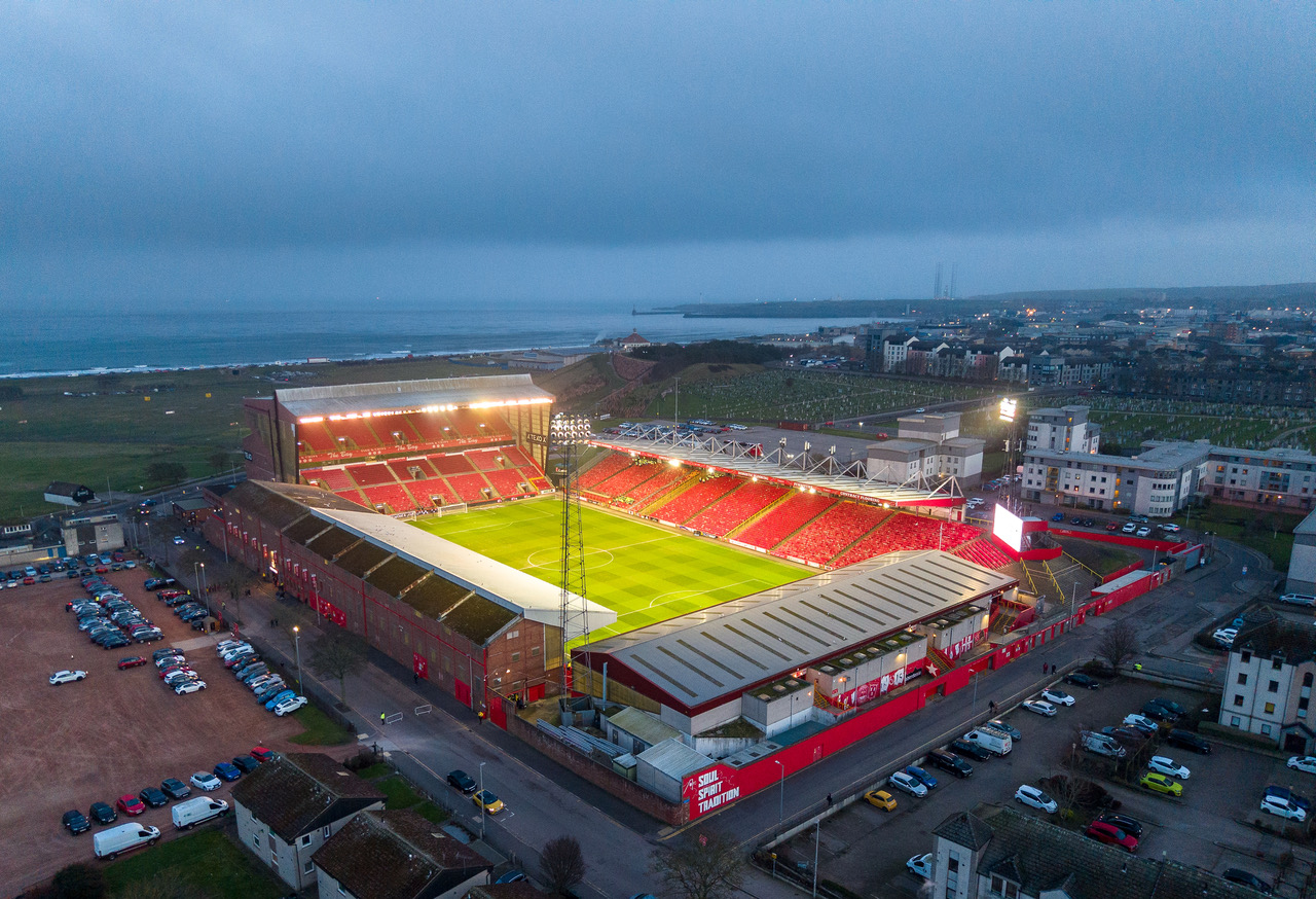 Pittodrie stadium. 