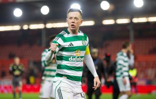 Callum McGregor celebrates.