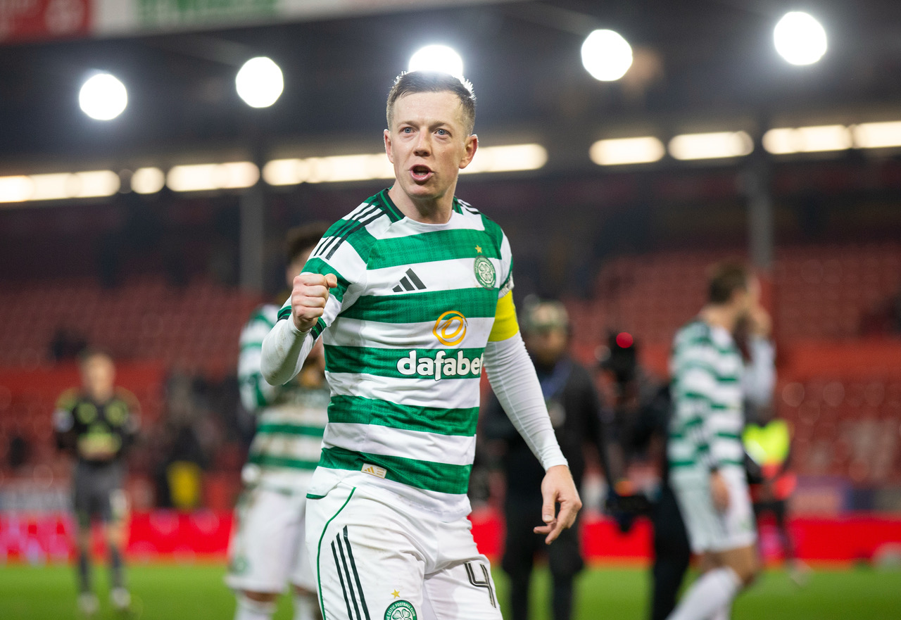 Callum McGregor celebrates.