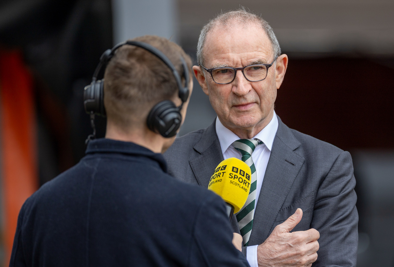 Martin O'Neill talks to BBC Scotland at Tannadice