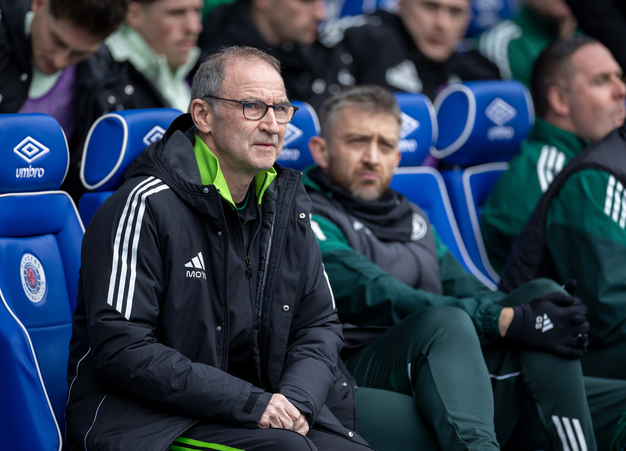 Martin O'Neill at Ibrox.