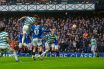 Kieran Tierney scoring at Ibrox.