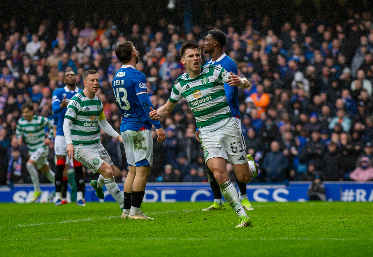 Kieran Tierney celebrates