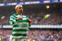 Julian Araujo holds the Celtic badge