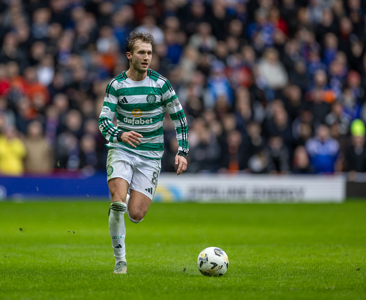 Benjamin Nygren at Ibrox.