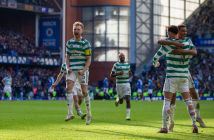 Liam Scales celebrates