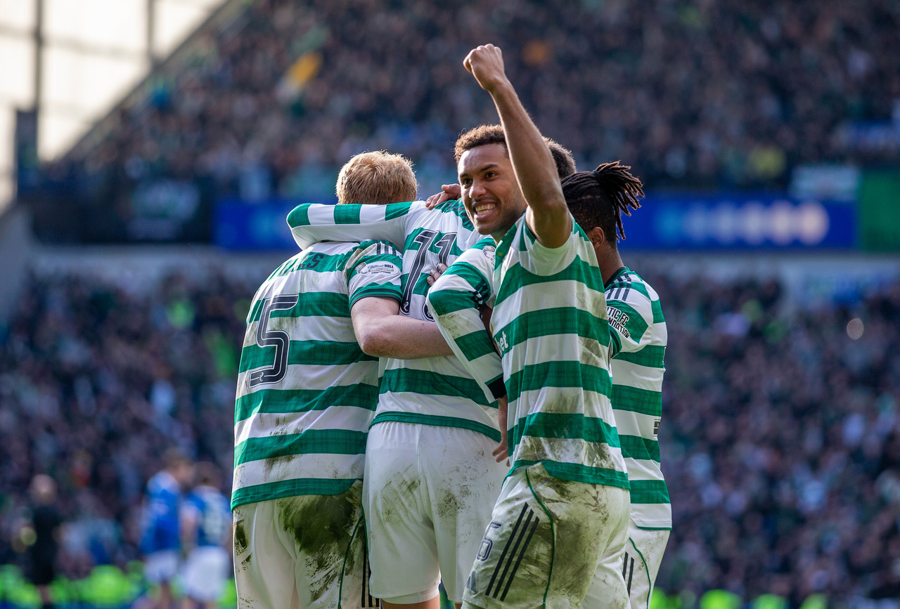 Celtic celebrations at Ibrox